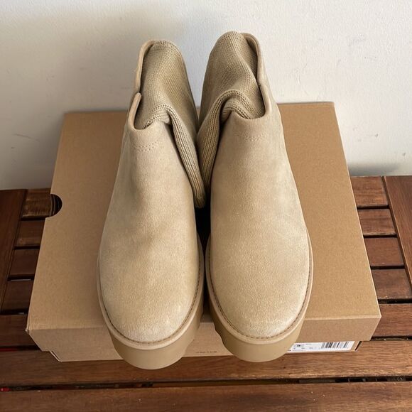 UGG Classic Ultra Mini Sock’D Platform Mustard Seed USA Women Size 8/UK6/EU39 - Picture 4 of 14